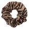 Elastic Păr Damă, Model Zebra, Culoare Bej/Negru