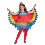 Cumpara ieftin Costum papagal KidMania&reg; cu aripi si bentita pentru fete 11-12 ani 146 cm
