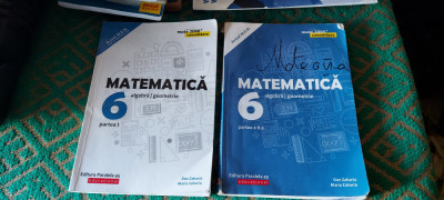 MATEMATICA ALGEBRA GEOMETRIE CLASA A 6 A PATE I SI II DAN ZAHARIA CONSOLIDARE foto