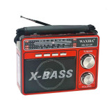 Radio portabil USB, FM/AM/SW/ MP3 player, lanterna incorporata, antena telescopica, bretea reglabila, Waxiba