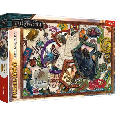 PUZZLE TREFL 1000 CUM SA ITI DRESEZI DRAGONUL EROII foto