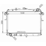 Radiator racire Mazda E2200, 11.1984-1998, Motorizare 2.0 60/66kw Benzina, cutie Manuala, dimensiune 538x350x26mm, Cu lipire fagure prin brazare, Aft, SRLine