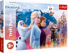 Puzzle carton 24 piese Frozen2 Magical journey,+3 ani