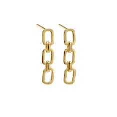 Cercei Zale Cubaneze din Argint 925, placati cu Aur 18K - ALCA Fine Jewelry