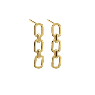 Cercei Zale Cubaneze din Argint 925, placati cu Aur 18K - ALCA Fine Jewelry foto