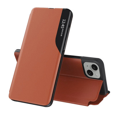 Husa pentru iPhone 15, Techsuit eFold Series, Orange foto