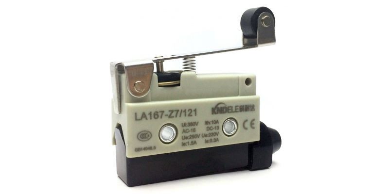 Comutator limitator de cursa cu lamela lunga si rola 68mm lungime Kenaida  LA167-Z7 121 | Okazii.ro