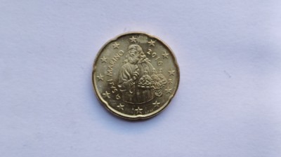 San Marino -20 Eurocenti 2016-UNC foto