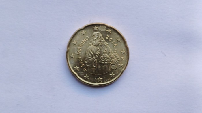 San Marino -20 Eurocenti 2016-UNC