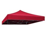 Acoperis pavilion/cort 3x3m, rosu, rezistent la apa si UV
