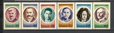 Romania.1966 Aniversari personalitati XR.528 foto
