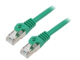 Cablul Patch F/UTP 6 litat CCA PVC verde 1m 26AWG, Lanberg