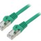 Patch cord F/UTP 6 litat CCA PVC verde 1,5m 26AWG