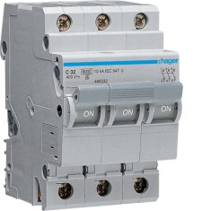 Siguranta automata 32A 3P Curba C 4,5ka Hager MY332