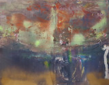 Pictura mare de colectie Copacul Singularitate pictorul KLOSKA, Peisaje, Acrilic, Abstract