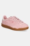Fila sneakers din piele intoarsă Slantshot femei, culoarea roz, FFW0524