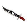 Cutit Vanatoare Bowie Pro 38cm, Otel Inoxidabil, Teaca Inclusa, Lemn, Durabil, Lama 24cm, Camping, Drumetii