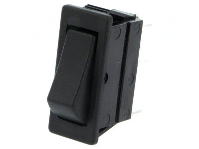 Comutator Rocker ON-ON 16A/250VAC Negru foto