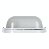 Corp BAT E27 Oval Alb IP54 Dispersor Opal Sticla - NOVELITE