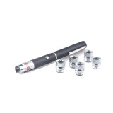 Laser pointer verde putere 500 mW, cu baterii si 5 capete multipunct efect 3D