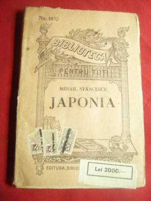 Mihail Stancescu - Japonia -BPT 1032 Ed.BPT , 124 pag foto