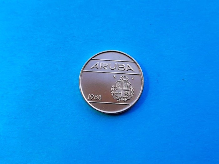 25 Cents 1988 Aruba-BU din blister-Rar!!
