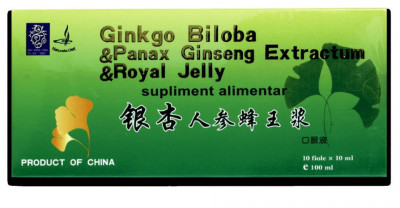 Ginkgo Biloba, Ginseng &amp;amp; Royal Jelly, 10fl*10ml, Naturalia Diet foto