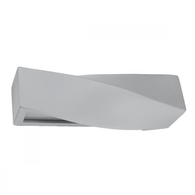 Lampă De Perete Sigma Gri Ceramică/Sticlă 1 Bec Dreptunghiular Modern De Interior foto