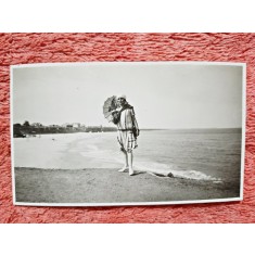 Fotografie, mama doctorului Litarczek, parintele radiologiei romanesti, la Mamaia, 1928