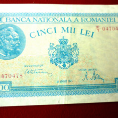 Bancnota 5000 lei 21 august 1945