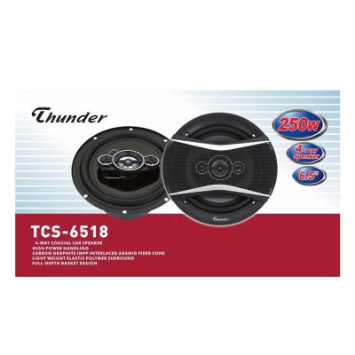 Set 2 difuzoare auto 250W, 16.5cm, Thunder 6518, 201819 foto