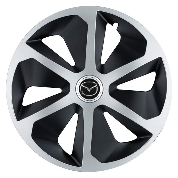Set 4 capace roti Roco Gri-Negru R17 pentru gama auto Mazda