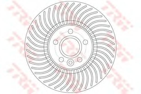 Disc frana VOLVO V70 III (BW) (2007 - 2016) TRW DF6185S