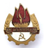 INSIGNA ORG PIONIERILOR DIN RPR SINT GATA INTOTDEAUNA 1955 1966 PIONIER PIONIERI