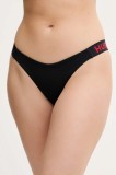 HUGO bikini brazilieni culoarea negru, 50540206