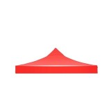 Prelat&Auml; copertin&Auml; acoperi&Egrave; cort pavilion 2.9 x 2.9 m, ro&Egrave;u, oxford 700d cauciucat, impermeabil&Auml;, rezistent&Auml; la uv &Egrave;i intemperii