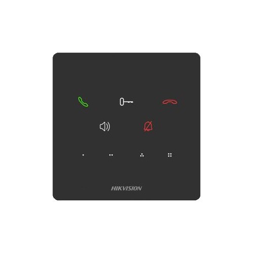 Post de interior pentru videointerfon comunicare TCP/IP 9 butoane cu touch microfon difuzor PoE Hikvision - DS-KH6000-E1 SafetyGuard Surveillance