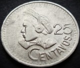 Cumpara ieftin Moneda exotica 25 CENTAVOS - GUATEMALA, anul 1991 * cod 1403 A = MODEL MARE, America Centrala si de Sud