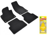 Covorase auto din mocheta Umbrella pentru Volkswagen Tiguan (2007-2016) , Sisteme fixare ovale + Odorizant Auto Bradut Wunder-Baum Zitrone (Lamaie)