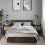 Gossi noptiere, 2 buc., stejar sonoma, 40x40x55 cm, lemn compozit
