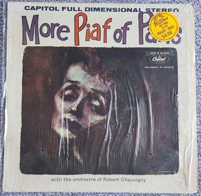 Vinil original SUA, More Piaf of Paris