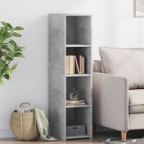 VidaXL Dulap &icirc;nalt, gri beton, 30x41x124 cm, lemn compozit