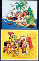 DB Disney Grenada + Guyana 2 SS MNH foto