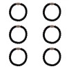Elastice Păr Femei, Frotte, &Icirc;nchidere Metalică, Negru, Set 6 Bucăți, Oem