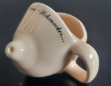 Cana mica de cafea cu san de femeie, coffe cup funny, simpatica, portelan, Decorative