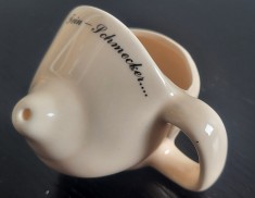 Cana mica de cafea cu san de femeie, coffe cup funny, simpatica, portelan