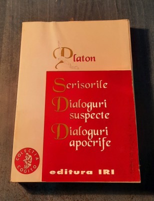 Scrisorile Dialoguri suspecte Dialoguri apocrife Platon foto