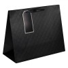 Sacoșă Cadou, Model Croco, Dimensiuni 32x14x26.5cm, Negru, Oem