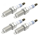 Cumpara ieftin Set 4 bujii scanteie Bosch pentru Honda Insight, Jazz, Lexus GS, IS, LS, Mitsubishi Mirage