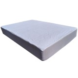 Protectie impermeabila saltea, bumbac, 90x200 cm, interior poliuretan, lavabila la 90 C, alb